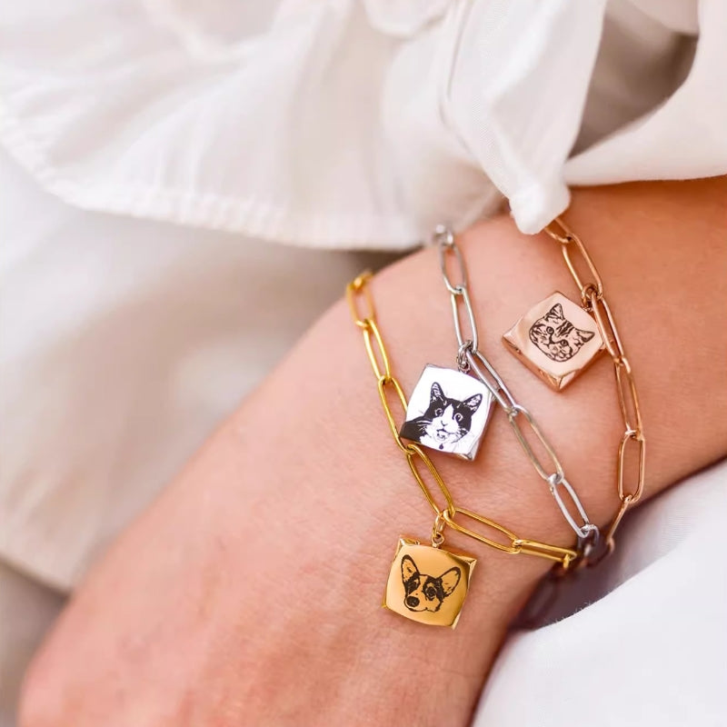 Memorial Pet Punk-Style Bracelet