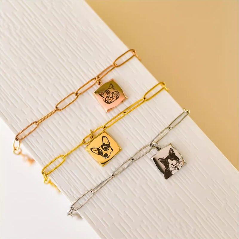 Memorial Pet Punk-Style Bracelet
