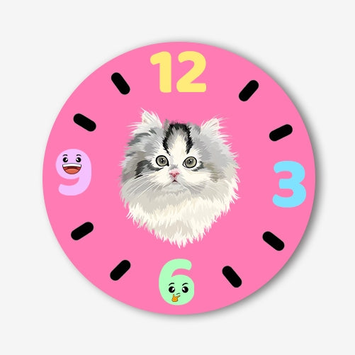 Tick Tock Tale – Clock Pet Portrait Rug