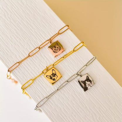 Memorial Pet Punk-Style Bracelet