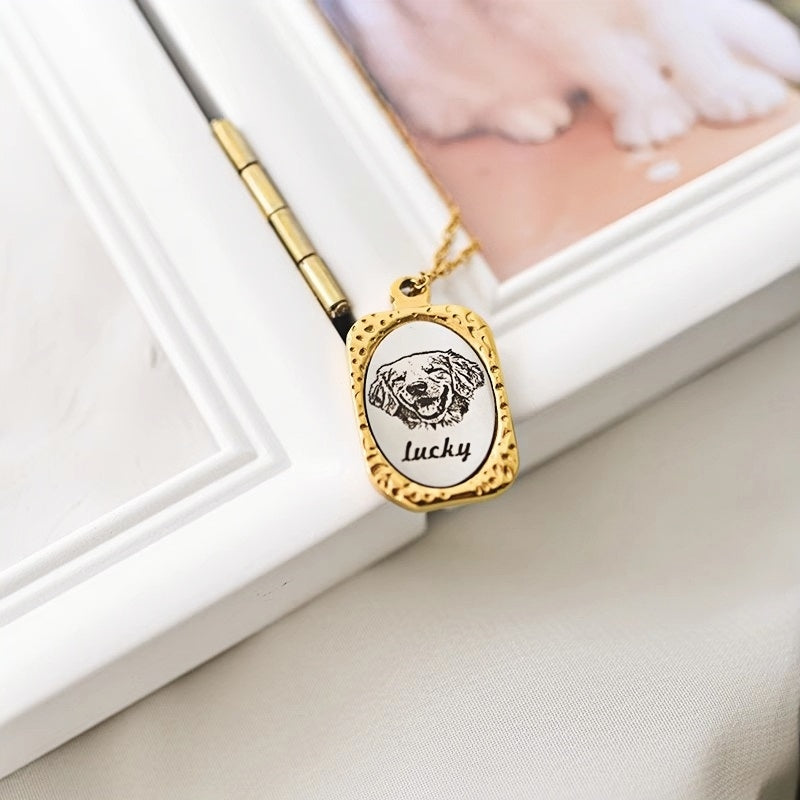 Souvenir Pet Magic Mirror Necklace