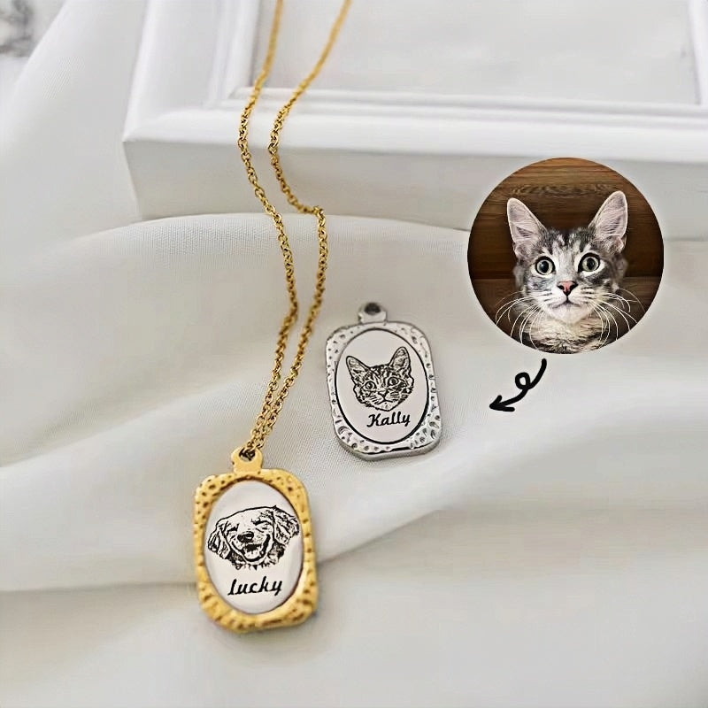 Souvenir Pet Magic Mirror Necklace