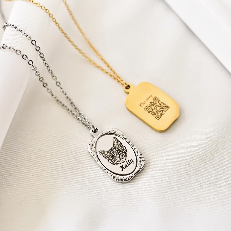 Souvenir Pet Magic Mirror Necklace