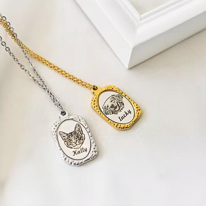 Souvenir Pet Magic Mirror Necklace