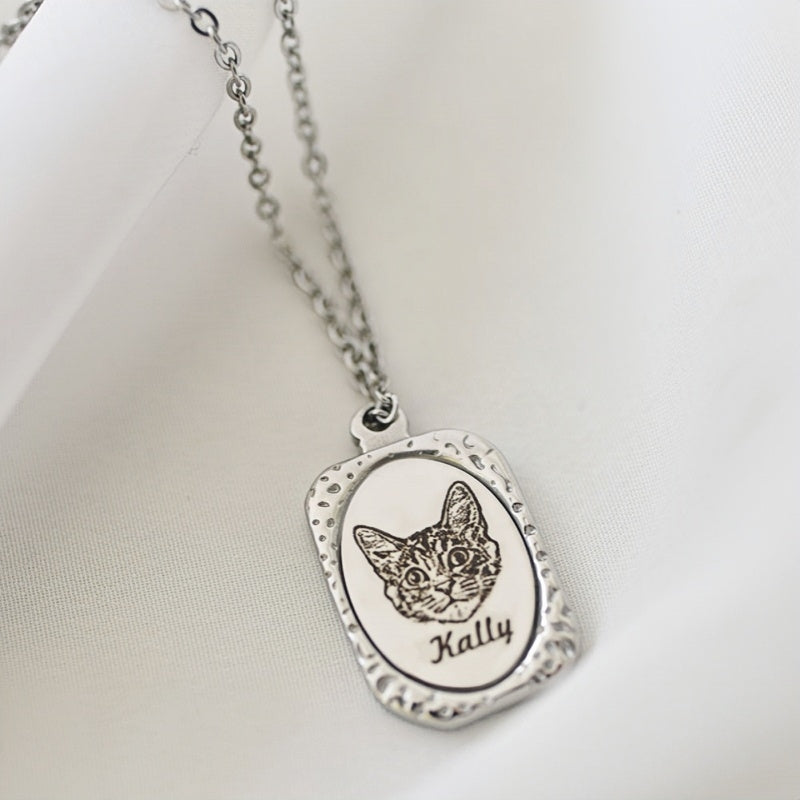 Souvenir Pet Magic Mirror Necklace