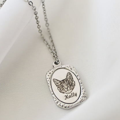 Souvenir Pet Magic Mirror Necklace